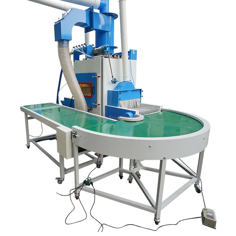 Automatic Inline Sandblasting Machine witn Continuous Conveyor