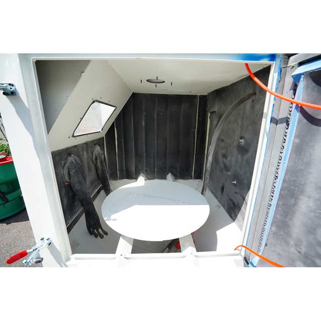 Pressure Blast Cleaning Cabinet for Wheel 