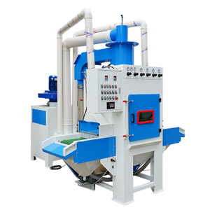 Automatic Conveyor Sandblaster for Small Parts