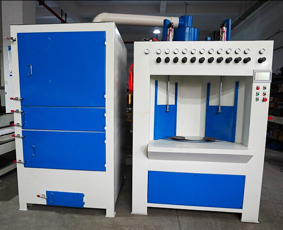 Rotary Table Automatic Batch Sandblaster for Cylindrical Parts