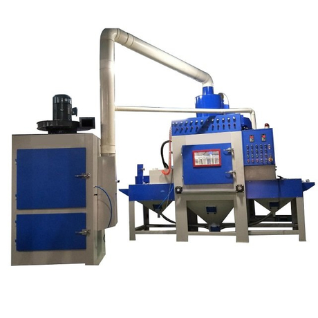 sand blast machine automatic blasting conveyor coating powder system